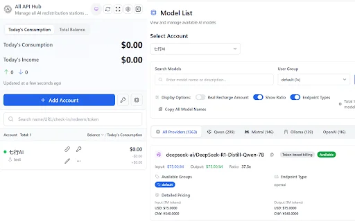 All API Hub – Pamahalaan ang AI Relay at API nang Madali - Screenshot 1