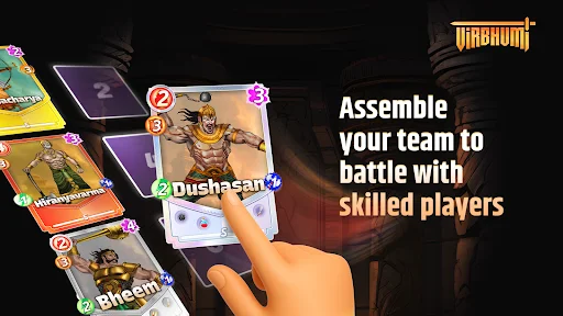 I-download ang Virbhumi Strategy Card Game – Mabilis na Card Battles - Screenshot 3