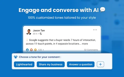 Engage AI – ChatGPT para sa LinkedIn | I-optimize ang Social Selling - Screenshot 2