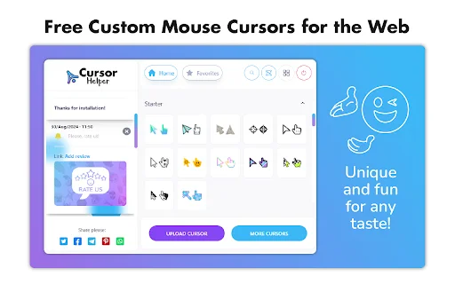 Cursor Helper: I-download ang Libreng Custom Cursors para sa Chrome - Screenshot 1