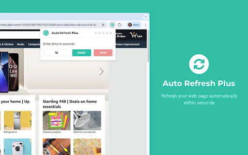 Auto Refresh Plus – I-download ang Pinakamabilis na Auto Reloader - Screenshot 1