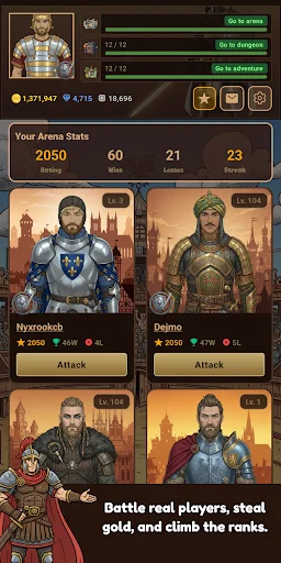 I-download ang Gladia2 – Medieval MMORPG – Laruin ang Pinakamahusay na Text RPG - Screenshot 8
