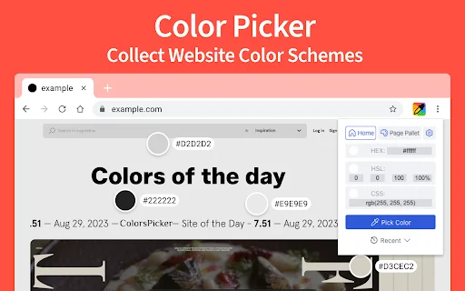 Color Picker – Eyedropper Tool: Pinakamabilis na Color Picker - Screenshot 1