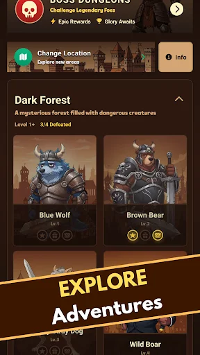 I-download ang Gladia2 – Medieval MMORPG – Laruin ang Pinakamahusay na Text RPG - Screenshot 11