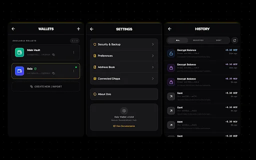 I-download ang 0xio Wallet: Secure at Mabilis na Crypto Wallet - Screenshot 2
