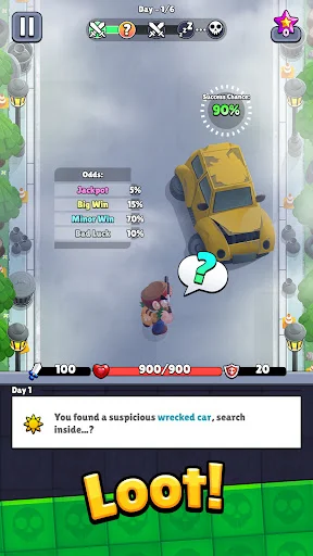 I-download ang Bagbound Hero – Backpack RPG APK – Survival Game - Screenshot 1