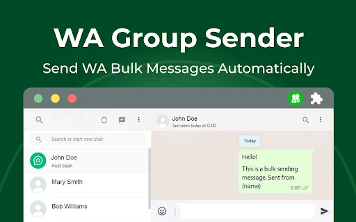 WAWebSender: Bulk Message sa WhatsApp Web – I-download Ngayon - Screenshot 1