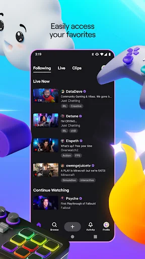 I-download ang Twitch: Live Streaming – Manood ng Gaming Live - Screenshot 2