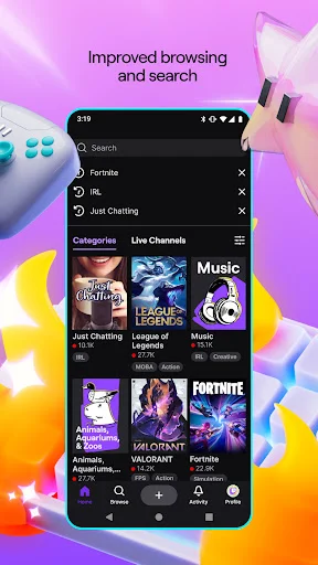 I-download ang Twitch: Live Streaming – Manood ng Gaming Live - Screenshot 3