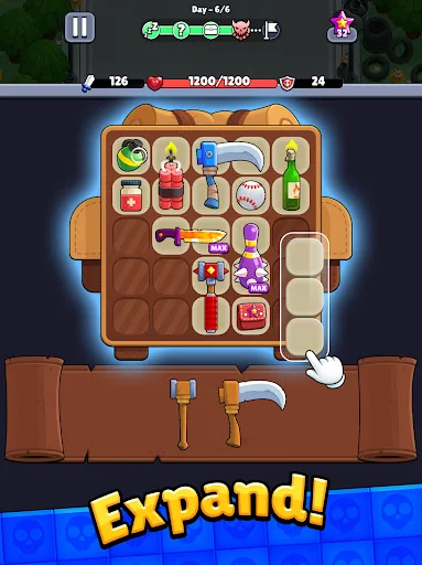 I-download ang Bagbound Hero – Backpack RPG APK – Survival Game - Screenshot 14
