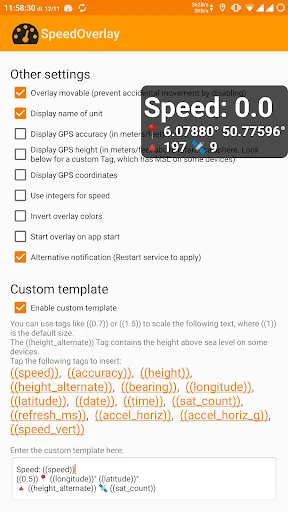 Speed Overlay: GPS Speedometer App – I-download nang Libre - Screenshot 3