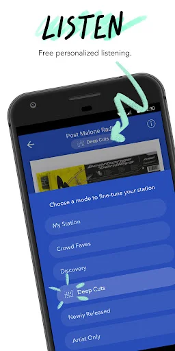I-download ang Pandora Music & Podcasts – Makinig sa Paboritong Musika - Screenshot 1