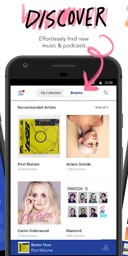 I-download ang Pandora Music & Podcasts – Makinig sa Paboritong Musika - Screenshot 3