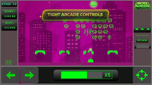 I-download ang Arcade Invaders From Space – Retro Pixel Game - Screenshot 5