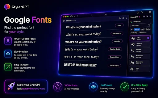 I-download ang StylerGPT para sa ChatGPT – I-customize ang UI - Screenshot 4