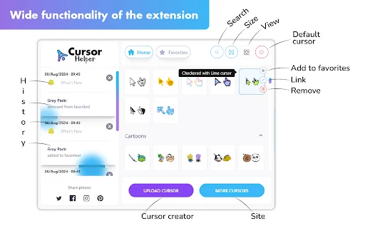 Cursor Helper: I-download ang Libreng Custom Cursors para sa Chrome - Screenshot 2