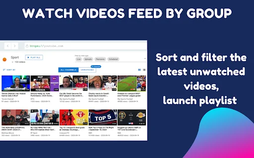 PocketTube: Ayusin ang Iyong YouTube Subscription nang Libre - Screenshot 4
