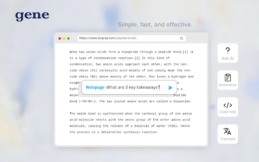 Ask Gene AI: Ang Iyong Ultimate Web Assistant – I-download Na! - Screenshot 1