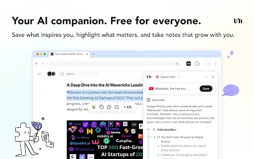 YouMind AI: Pinakamahusay na AI Assistant para sa Research at Aral - Screenshot 1