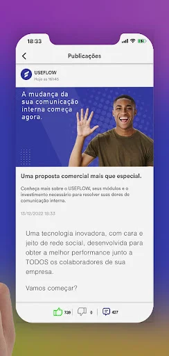 I-download ang USEFLOW – Ang Pinakamahusay na Internal Communication App - Screenshot 2