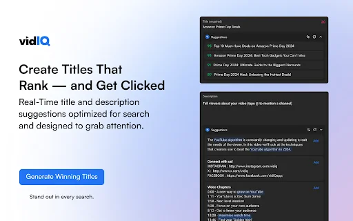 I-download ang vidIQ Vision para sa YouTube – Palakasin ang Channel Mo - Screenshot 1