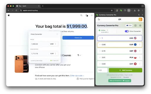 Currency Converter PRO: Instant Real-time Rates for Shopping - Screenshot 4