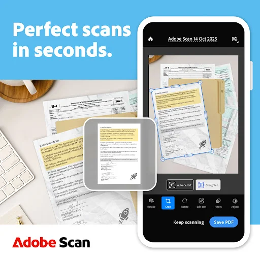 I-download ang Adobe Scan AI PDF Scanner – Libreng PDF Converter - Screenshot 1