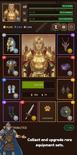 I-download ang Gladia2 – Medieval MMORPG – Laruin ang Pinakamahusay na Text RPG - Screenshot 2