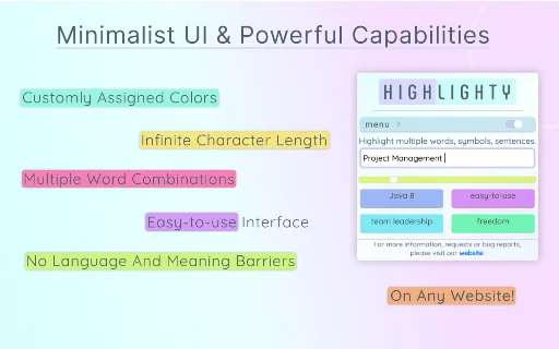 Highlighty: Pinakamahusay na Multi-Highlighter at Finder Extension - Screenshot 1