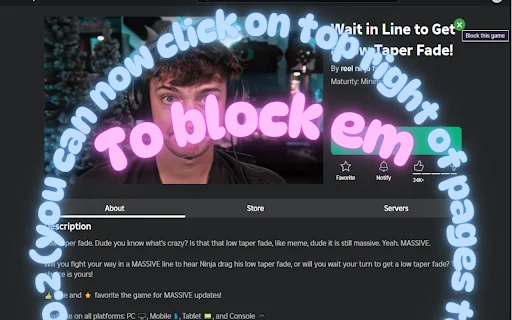 I-download ang Roblox Game Blocker – Itago ang mga Unwanted Games - Screenshot 4