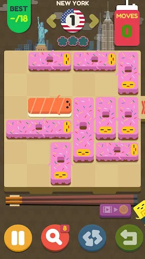 I-download ang Push Sushi – Slide Puzzle – Masayang Puzzle Game - Screenshot 9