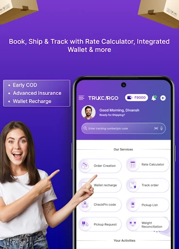 I-download ang Truxcargo: Courier & Parcel – Mabilis at Maaasahang Logistics - Screenshot 1