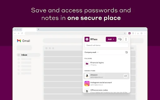 I-download ang RPass – Secure na Password Manager para sa Teams - Screenshot 1