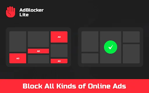 AdBlock Lite: Pinakamabilis na Ad Blocker para sa Chrome (Libre) - Screenshot 1