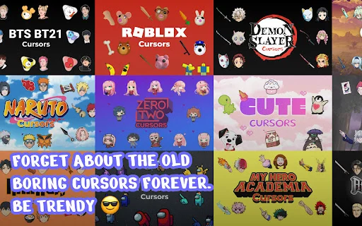I-download ang Custom Cursor Changer para sa Chrome – Libreng Sets - Screenshot 3