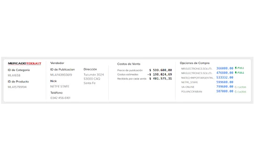 MercadoToolkit: Pinakamahusay na AI Tool para sa MercadoLibre - Screenshot 5