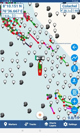 I-download ang Kadal Map: Marine Navigation App para sa Mangingisda - Screenshot 8