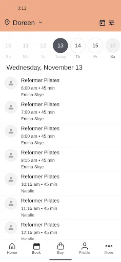 I-download ang Gia Pilates App – Mag-book ng Pilates Classes Online - Screenshot 2