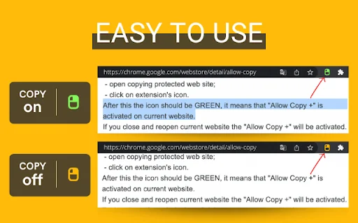 I-download ang Allow Copy +: I-enable ang Copy at Right Click - Screenshot 1