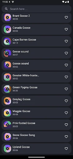 I-download ang Goose Sounds App – Mga Ringtone ng Gansa (Libre) - Screenshot 4