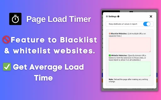 I-download ang Page Load Timer – Bilis ng Website sa Isang Click - Screenshot 1