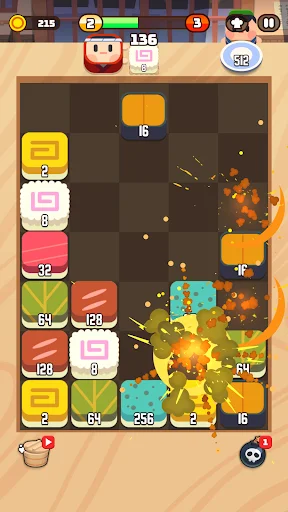 I-download ang Sushi Drop: 2048 Merge Puzzle – Libreng Laro - Screenshot 4