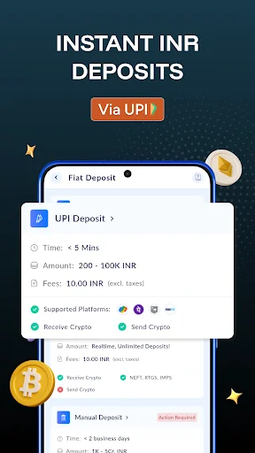 I-download ang ZebPay: Pinakamahusay na Bitcoin at Crypto Trading App - Screenshot 4
