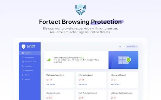 I-download ang Fortect Browsing Protection – Pinakamahusay na Online Security - Screenshot 1