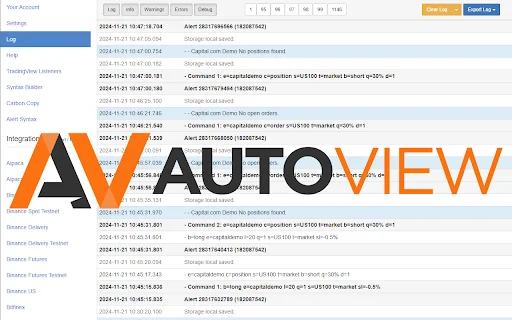 I-download ang Autoview.com Trading Extension – Awtomatikong Trading - Screenshot 2