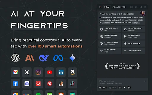 HARPA AI: Pinakamahusay na AI Sidebar para sa Chrome – I-download - Screenshot 1