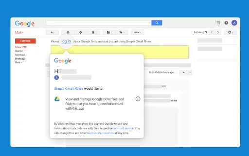 Simple Gmail Notes: Magdagdag ng Notes sa Gmail nang Libre - Screenshot 2