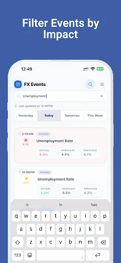 I-download ang Forex Event Calendar – Real-time Forex Updates - Screenshot 3