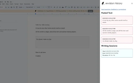 Revision History: I-track ang Writing Process sa Google Docs - Screenshot 2