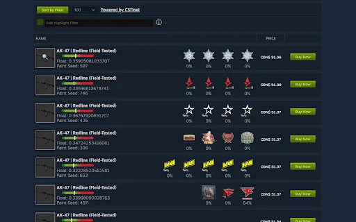 CSFloat Market Checker: Suriin ang Float ng CS2 Skins nang Libre - Screenshot 2